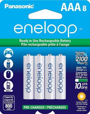 eneloop (2nd gen) AAA 1500 Cycle, Ni-MH Pre-Charged Rechargeable Batteries,  8 Pack (discontinued by manufacturer)