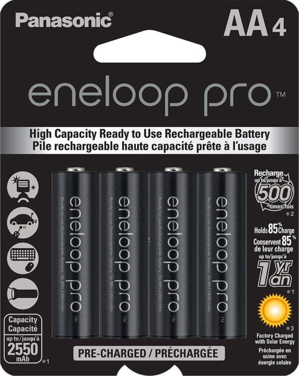 eneloop PRO High Capacity (2550mAh) AA 4 Pack