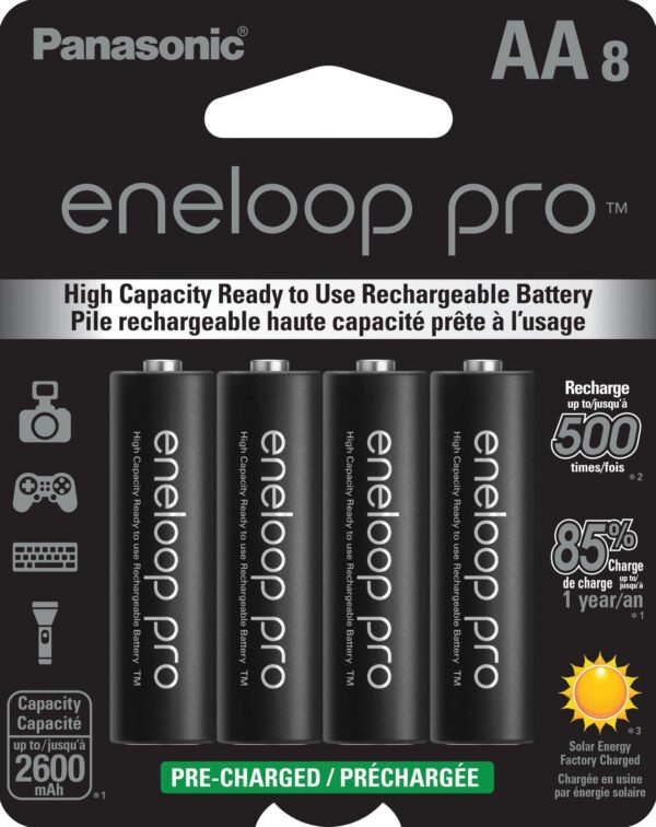 eneloop PRO High Capacity AA 8 Pack