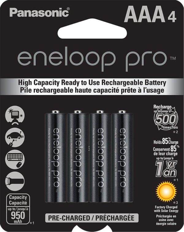 eneloop PRO High Capacity (950mAh) AAA 4 Pack