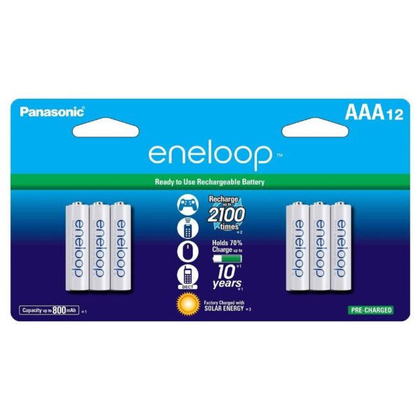 AAA eneloop 12 pack 2100 Cycle Battery