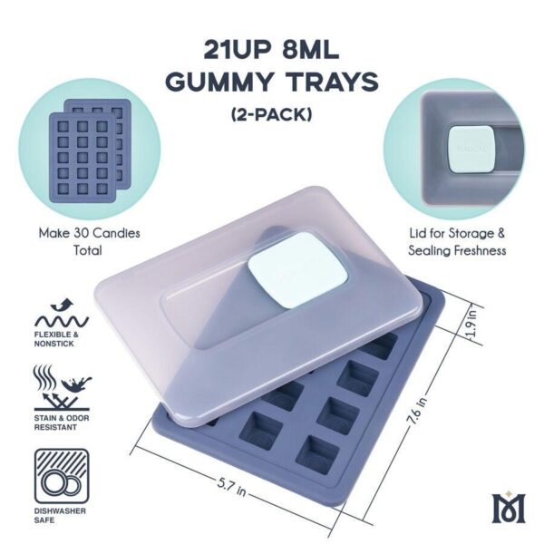 Magical 21UP Square Gummy Molds 8mL