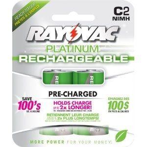 Platinum C Size Rechargeable Batteries - Old Stock